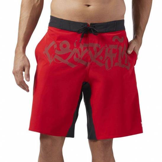 reebok crossfit shorts red