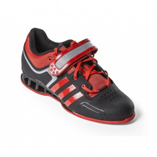 red adidas powerlifting shoes