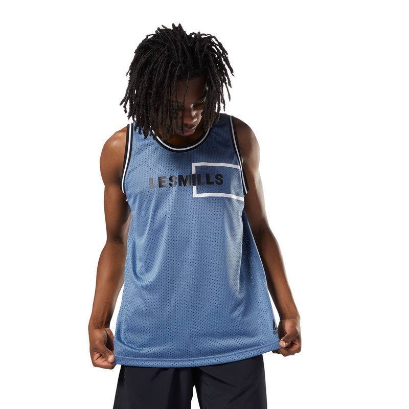 Man top Les Mills MESH BBALL TANK - DJ2182