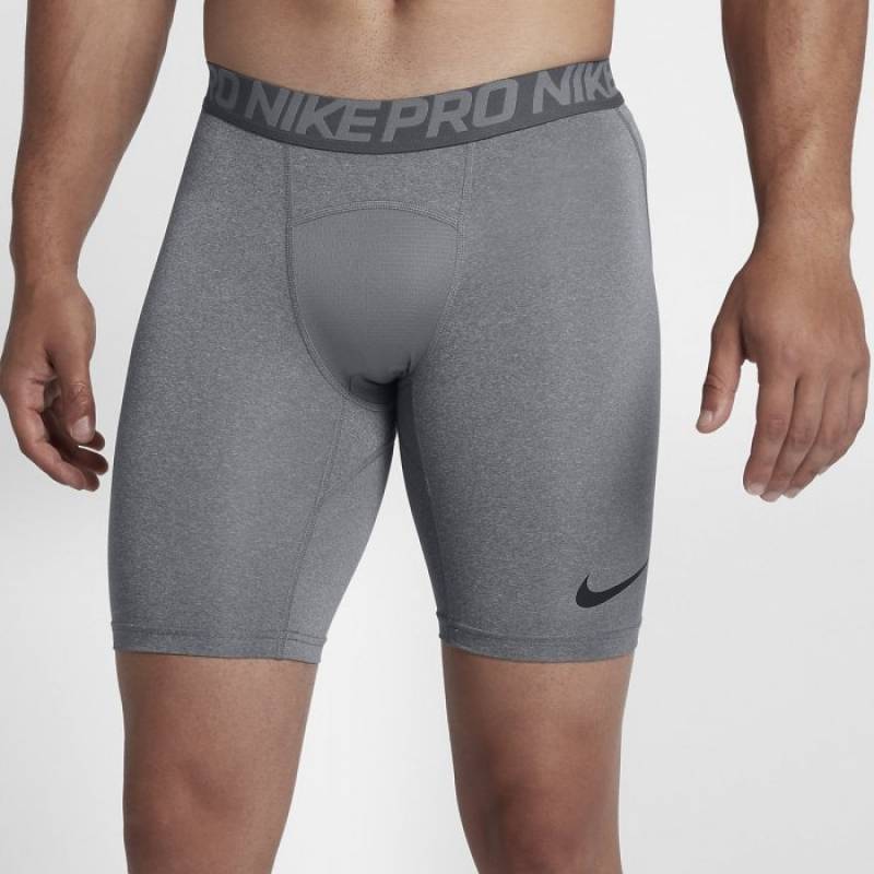 nike pro gray shorts