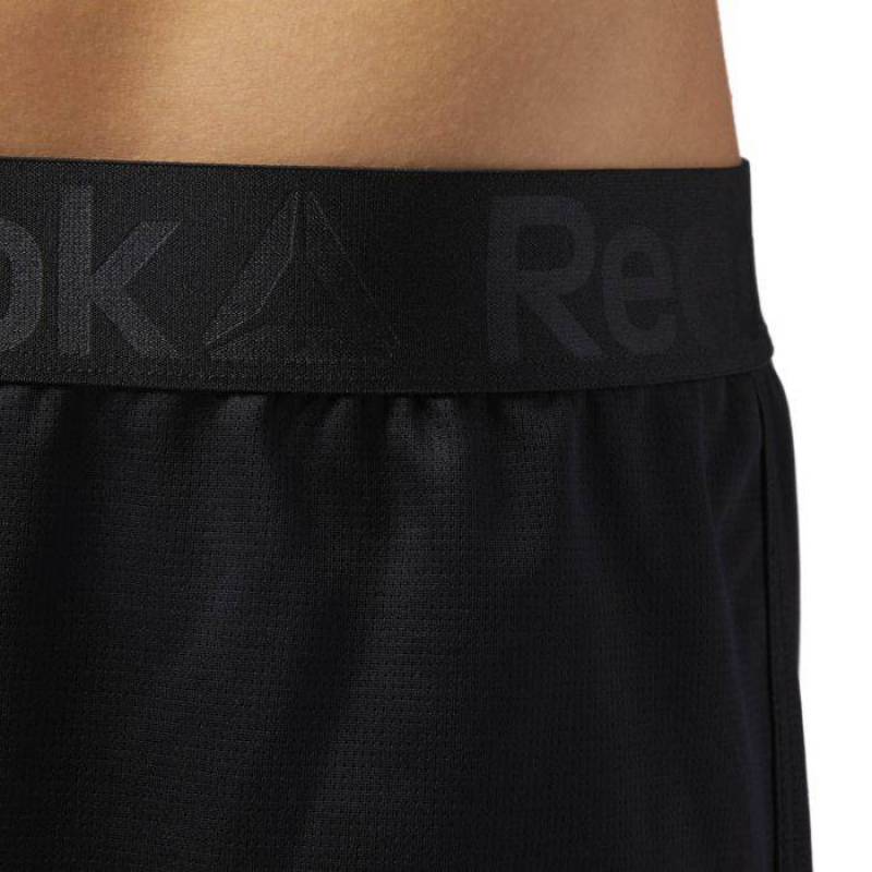 Woman Shorts Renewed Vigor Booty Shorts (Black / White Logo) 