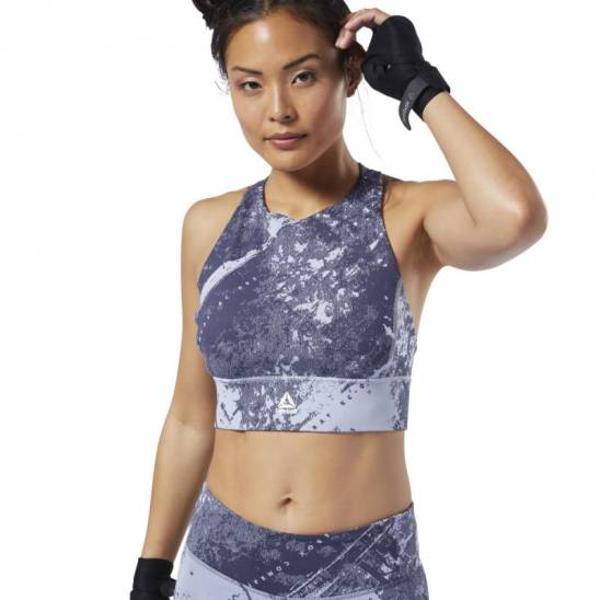 Padded sports bra Nebbia with high support GYM black 