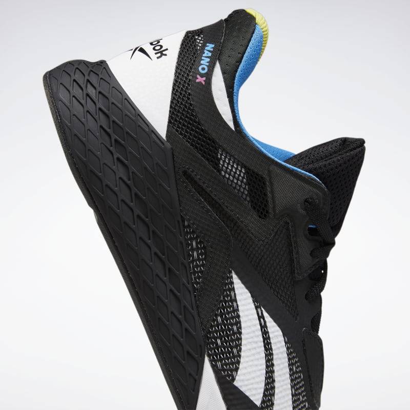 Man Shoes Reebok Nano X - Black/Horizon Blue/Chartreuse - FW8127