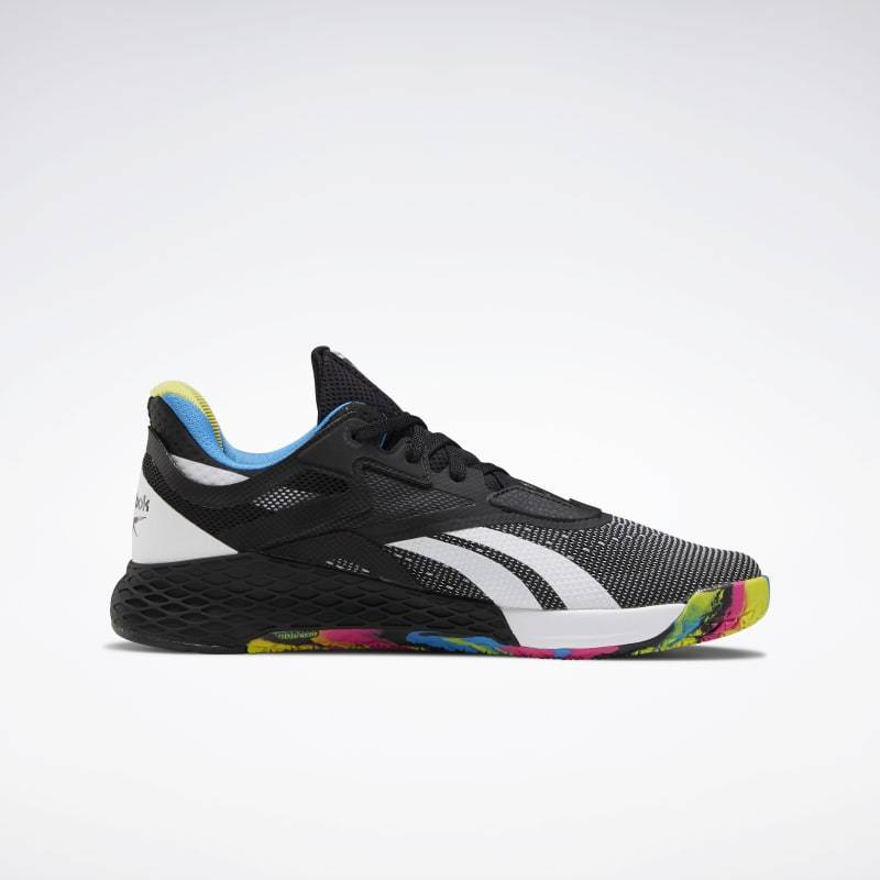 Man Shoes Reebok Nano X - Black/Horizon Blue/Chartreuse - FW8127