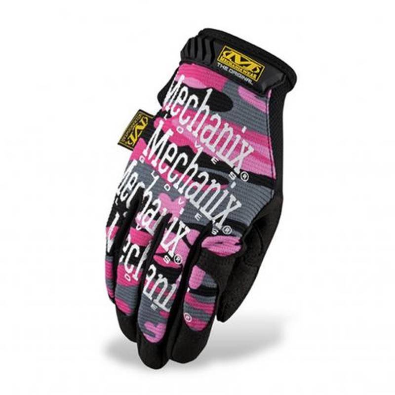 Mechanix Original dámské rukavice - Růžová/Maskáčová