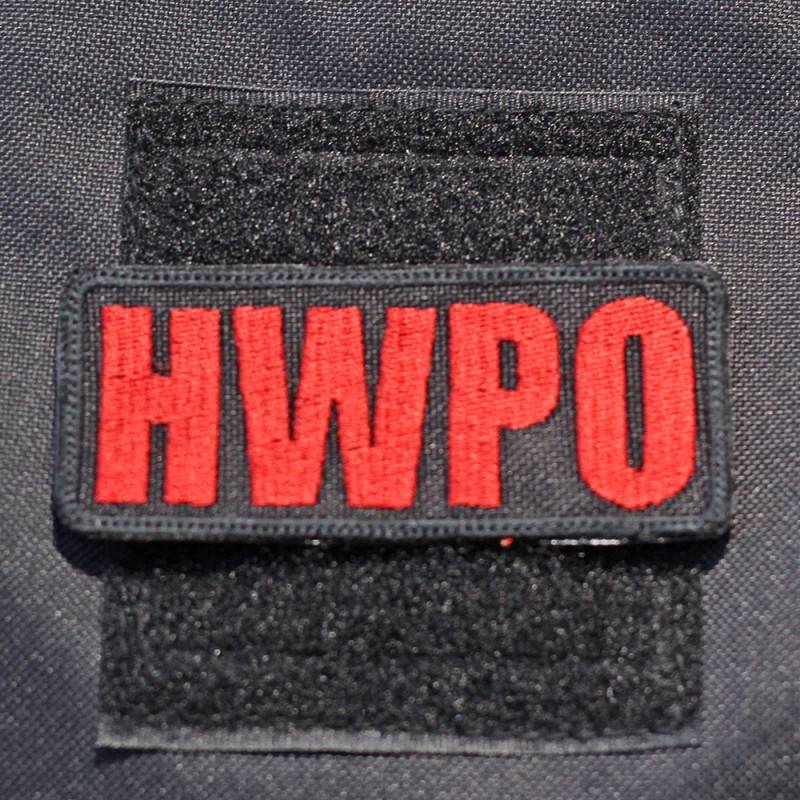 Velcro patch HWPO red