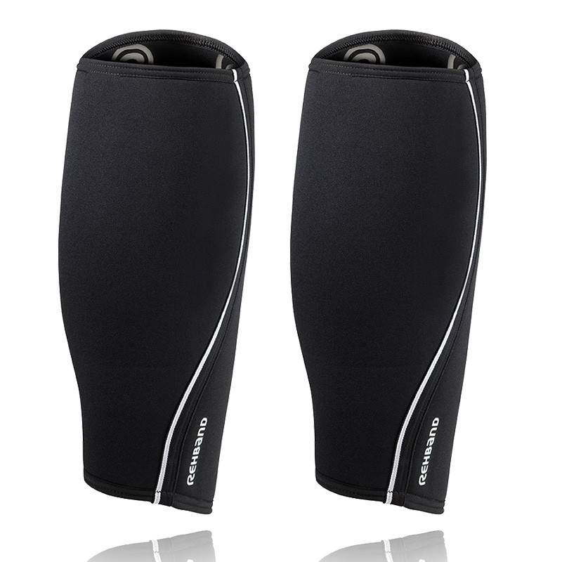 An advantageous set of RX bandage SHIN/CALF SLEEVE 5 mm - black (2 pieces)