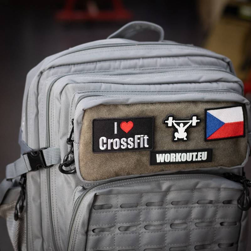 Nášivka I love Crossfit - 85 x 45 mm se suchým zipem