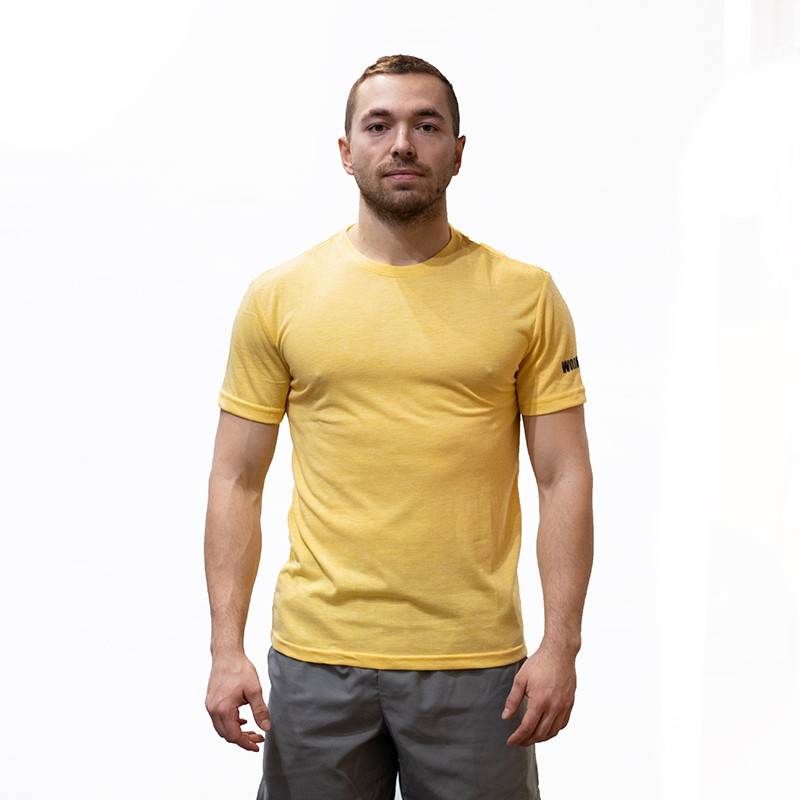 Training T-Shirt WORKOUT - yellow