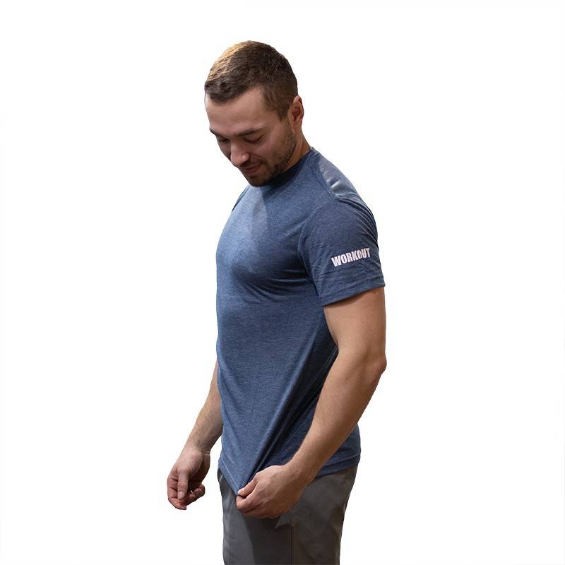 Training T-Shirt WORKOUT - blue