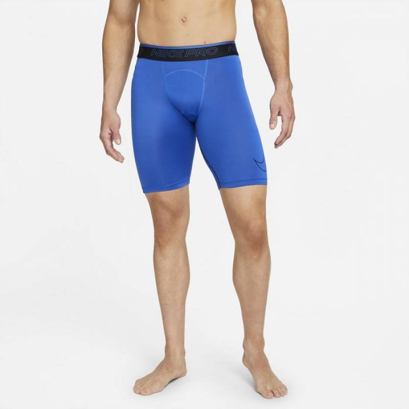 Man long Shorts Nike Pro Dri-FIT modrá
