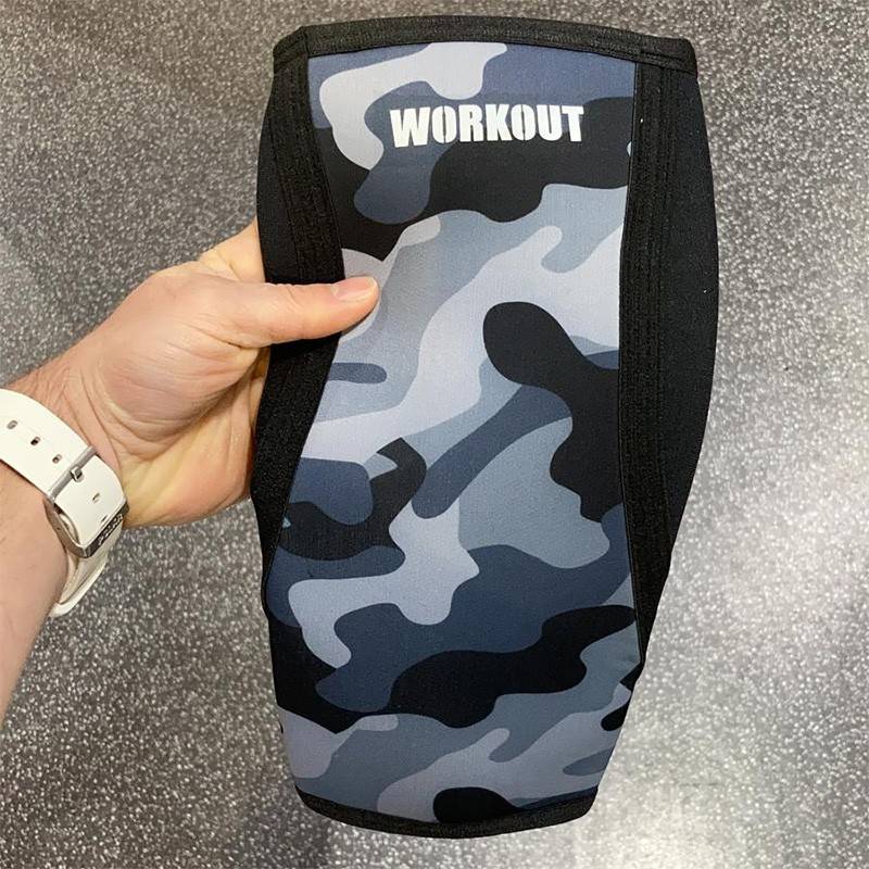 Shin sleeve WORKOUT - camo 5 mm (pair)