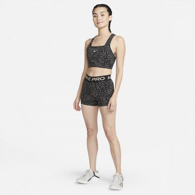 Woman functional Shorts Nike Pro Dri Fit - black/hemp/white