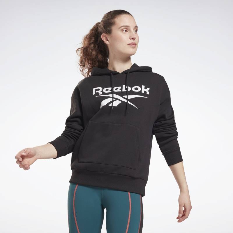 Woman hoodie Reebok - black