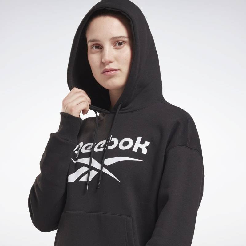 Woman hoodie Reebok - black