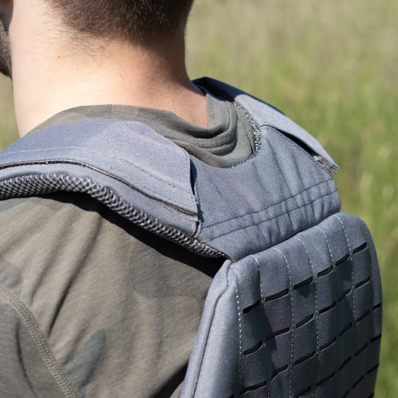 Tactical Plate Weight Vest  WORKOUT - Grey