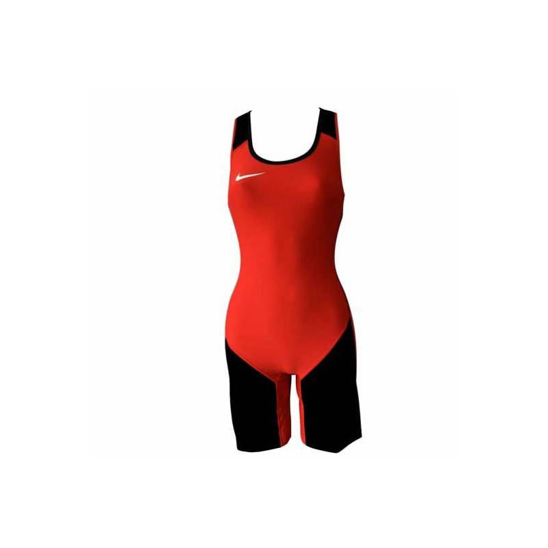 Woman suit Nike Weightlifting Singlet red/black