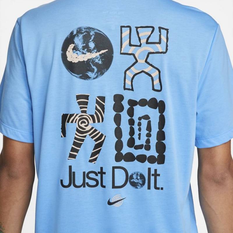 Man T-Shirt Nike Dri-Fit - blue