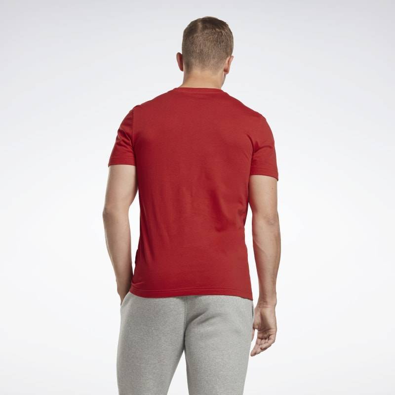 Man T-Shirt Reebok - red