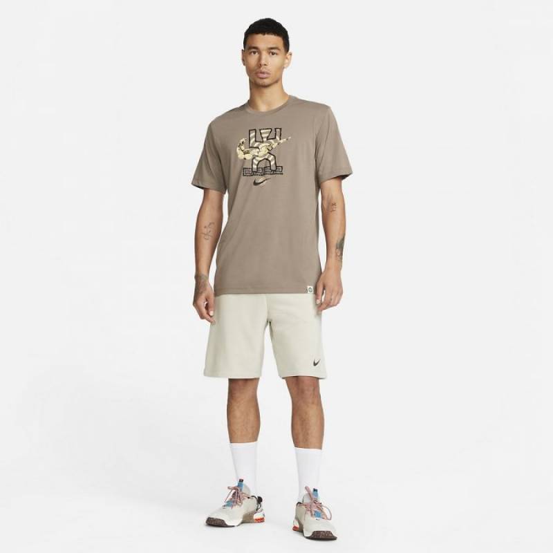 Man T-Shirt Nike - olive grey