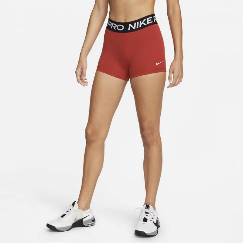 Woman functional Shorts Nike Pro - red