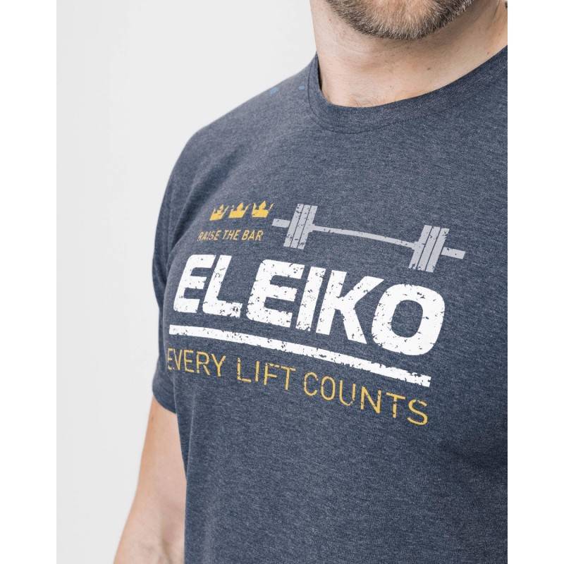 Man T-Shirt Eleiko Sign B - SKy black