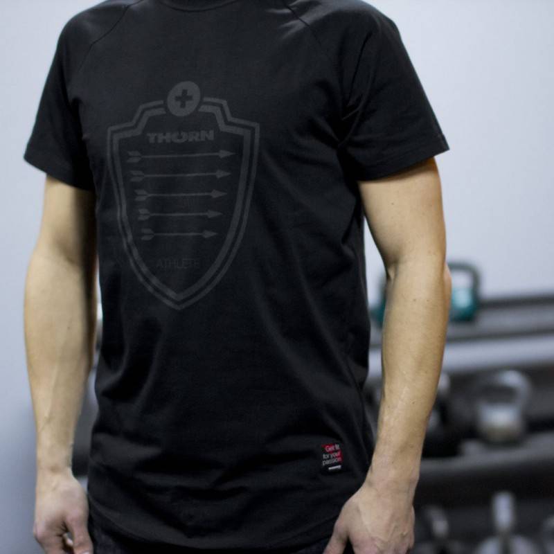 Man T-Shirt ThornFit Arrow Black