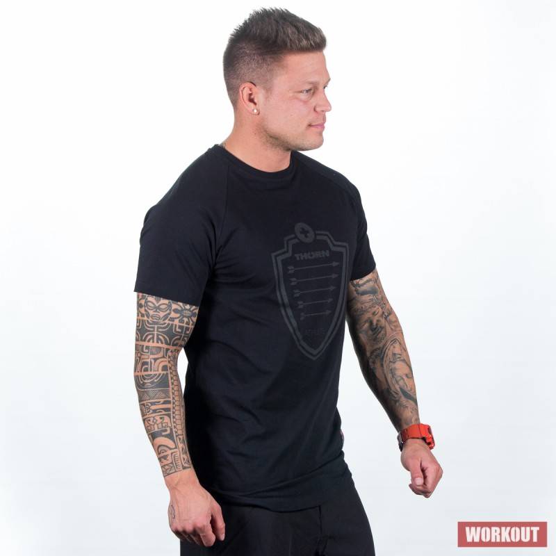 Man T-Shirt ThornFit Arrow Black