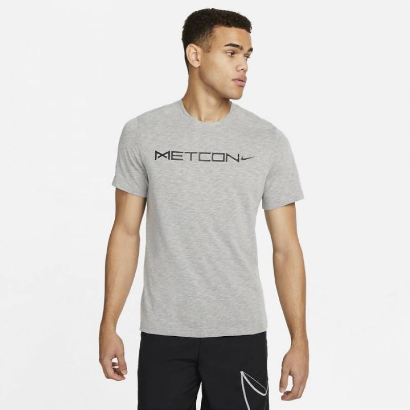 Man T-Shirt DRY TEE DFCT METCON SLUB - grey