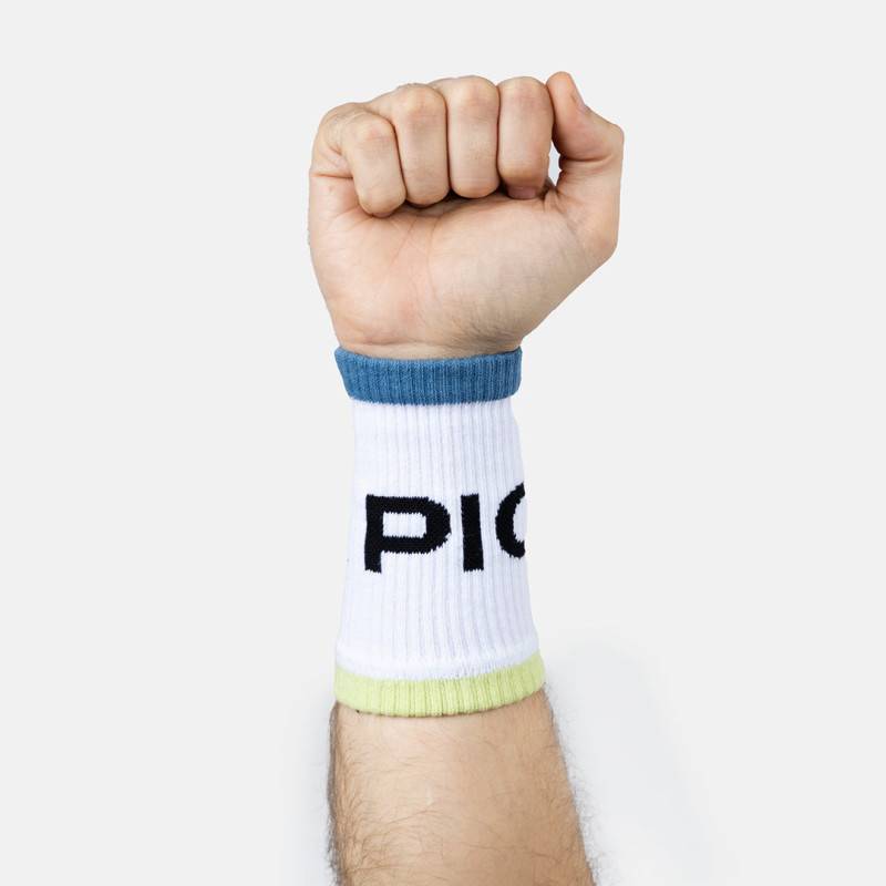 Long Sports Wristbands - white