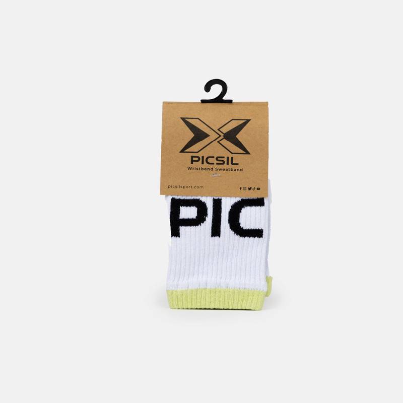 Long Sports Wristbands - white