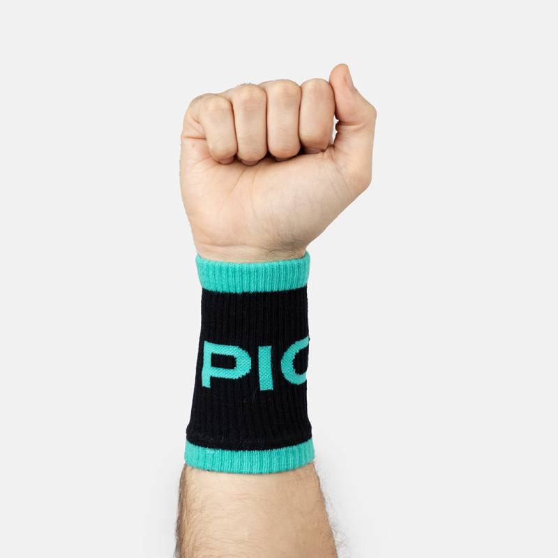 Long Sports Wristbands Picsil- black