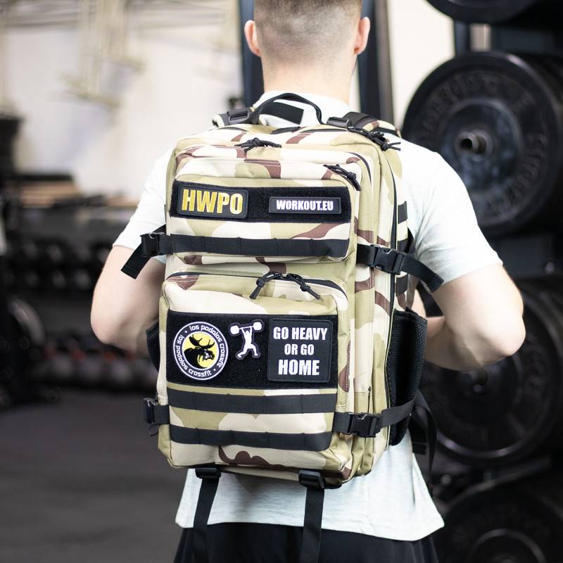 Fitness bag WORKOUT V2 - khaki camo