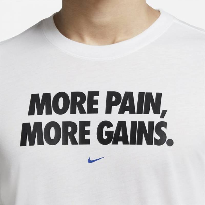 Pánské tričko Nike More Pain More Gain - White