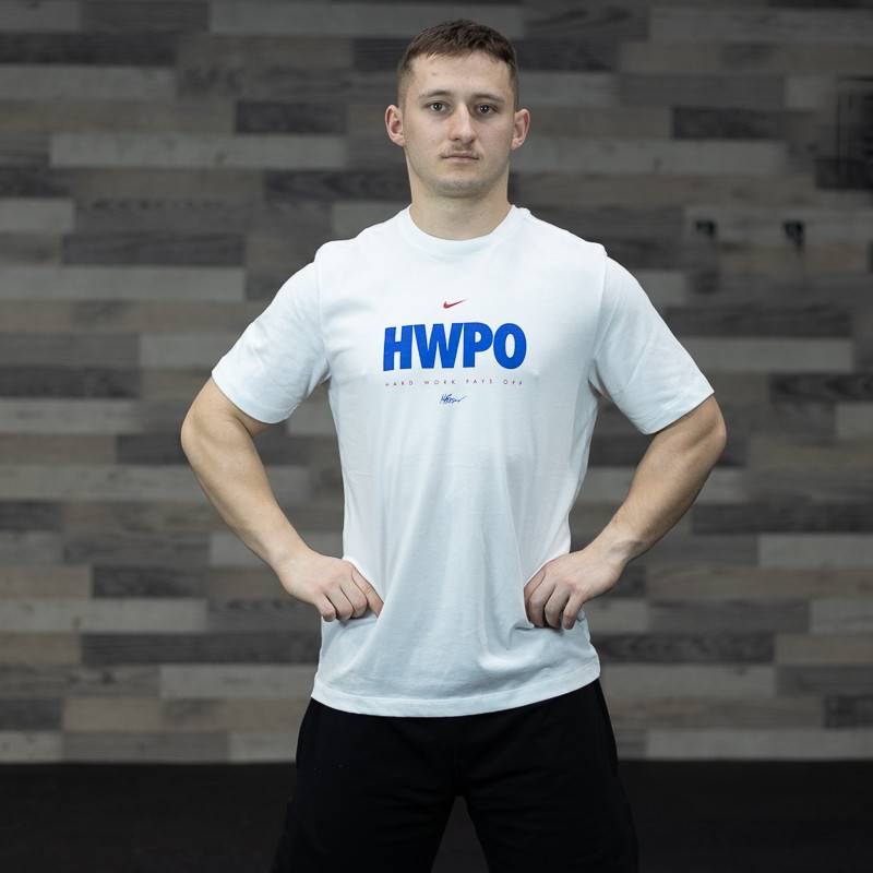 Man T-Shirt Nike HWPO - white/blue