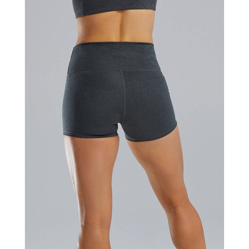 Woman Shorts TYR High Rise 3.25 charkoal