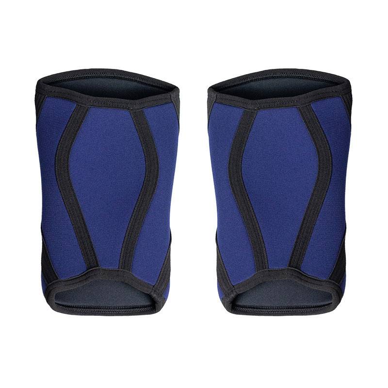 Knee bandage WORKOUT 7 mm - pair - blue