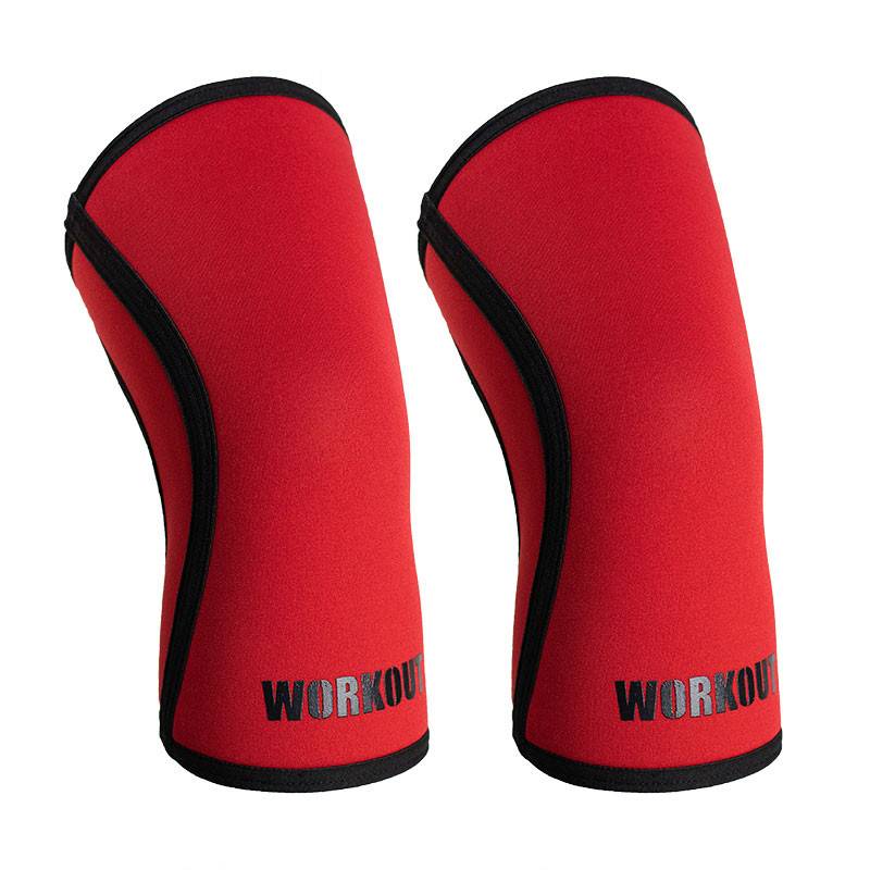 Knee bandage WORKOUT 5 mm - pair - red