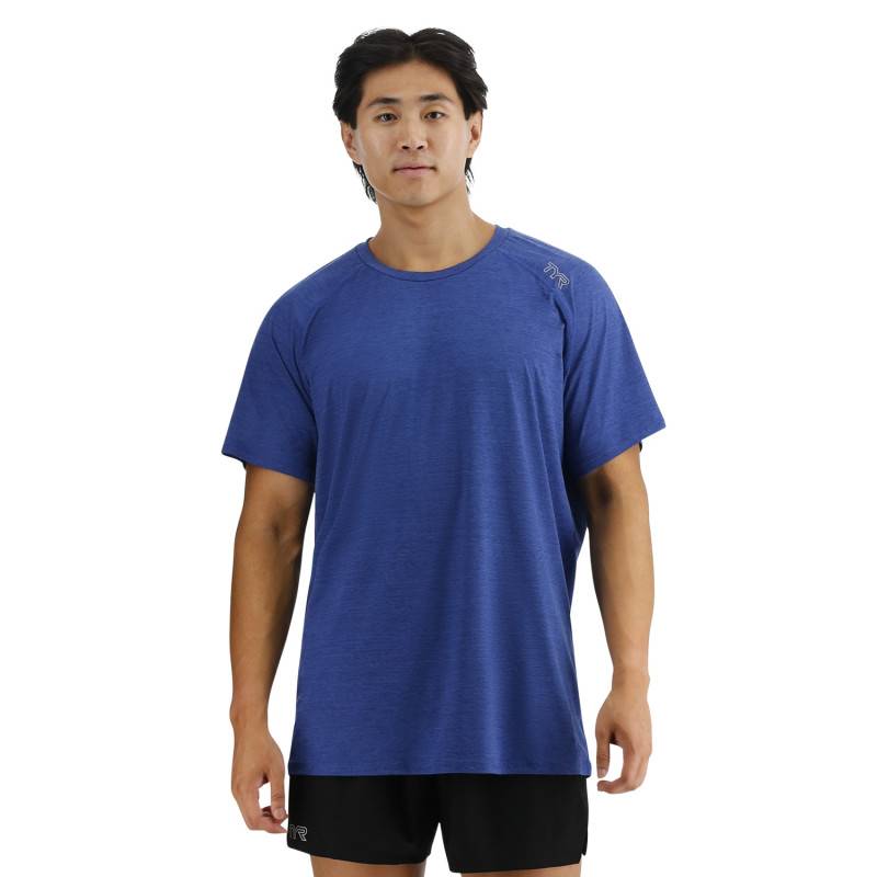 Man T-Shirt TYR Raglan Deep Ultramarine