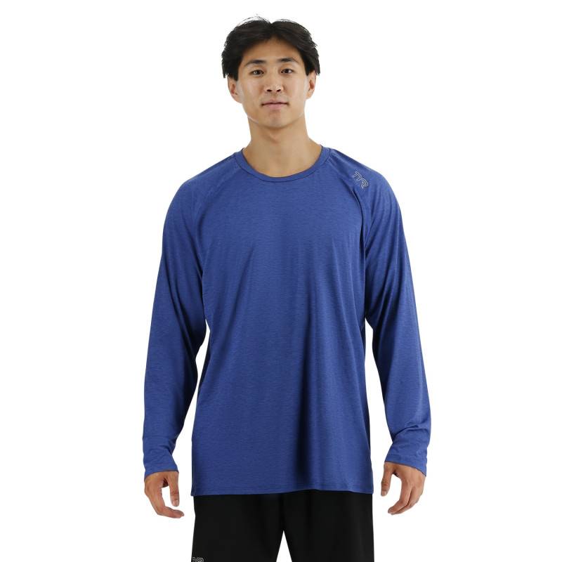 Man T-Shirt TYR ClimaDry Raglan Long Sleeve Ultramarine