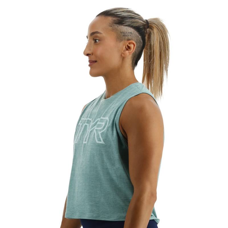 Woman crop top TYR ClimaDry - Nordatlantik