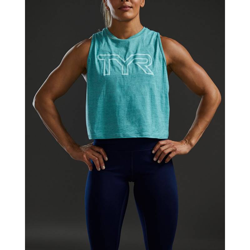 Woman crop top TYR ClimaDry - Nordatlantik