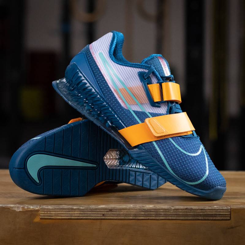 Vzpěračské boty Nike Romaleos 4 - blue/orange