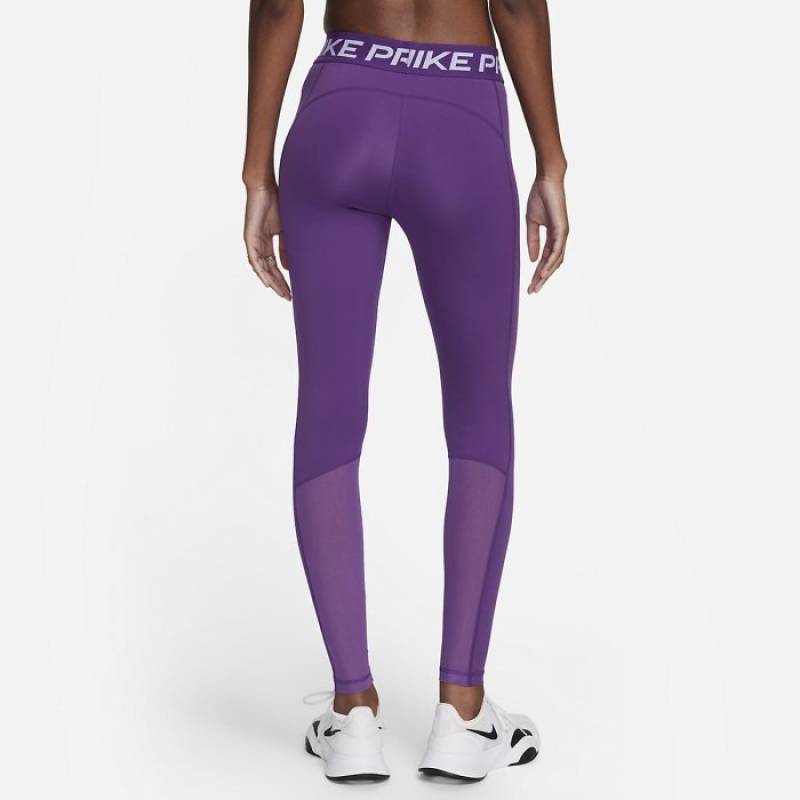Nike Pro 365 Leggings in Purple Ink, Black, & Black