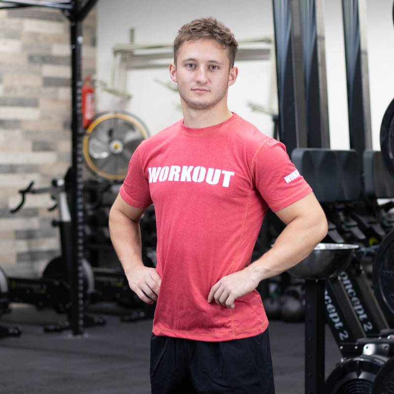 Training unisex T-Shirt WORKOUT - red