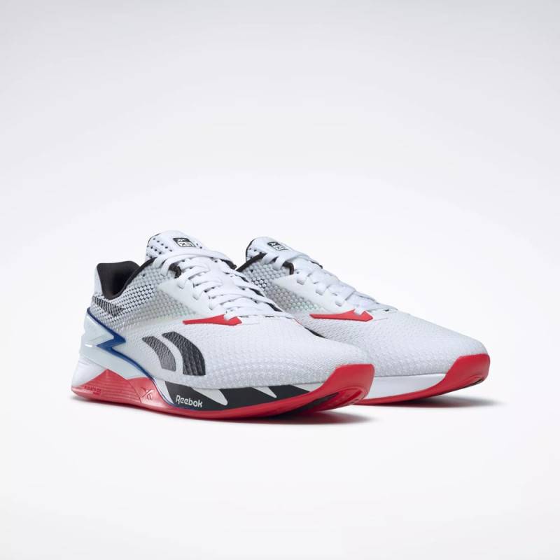 Man Shoes Reebok Nano X3 - White/black/blue