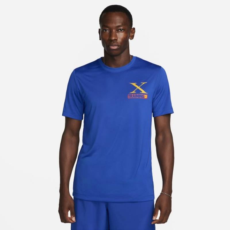 Man T-Shirt Nike X training blue