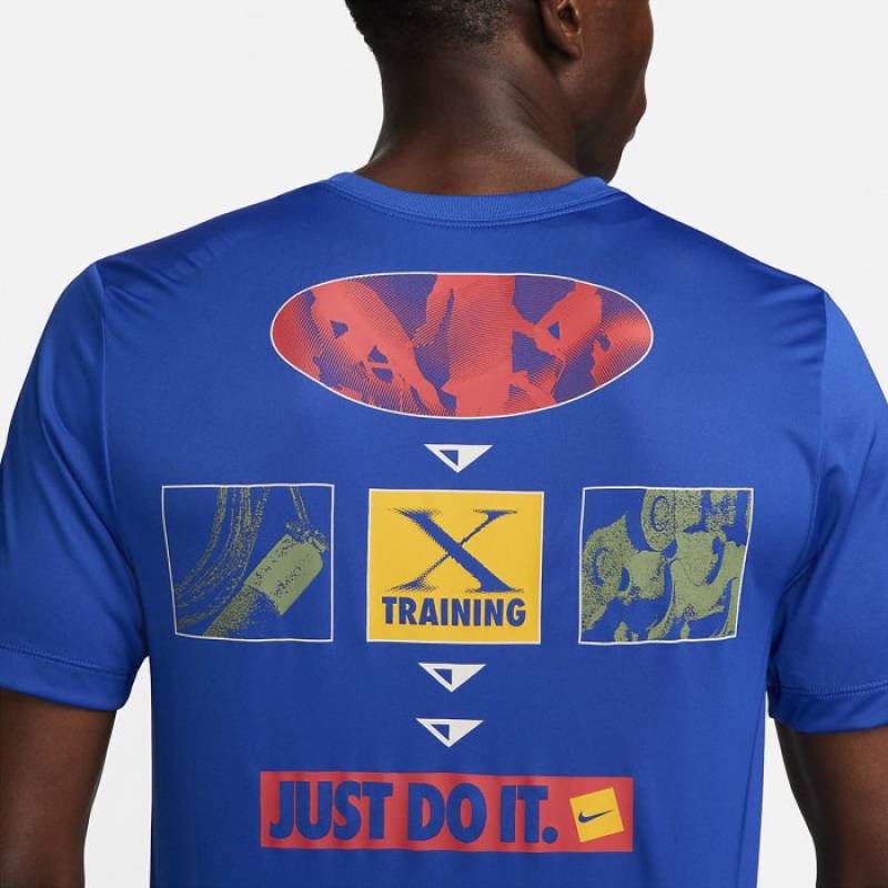 Man T-Shirt Nike X training blue