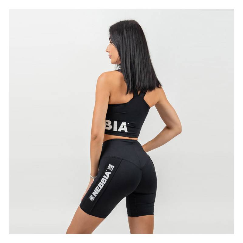Nebbia HIGH SUPPORT SPORTS BRA - High support sports bra - black