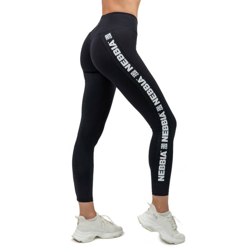 Leggings with high waist ICONIC 209 Nebbia - black